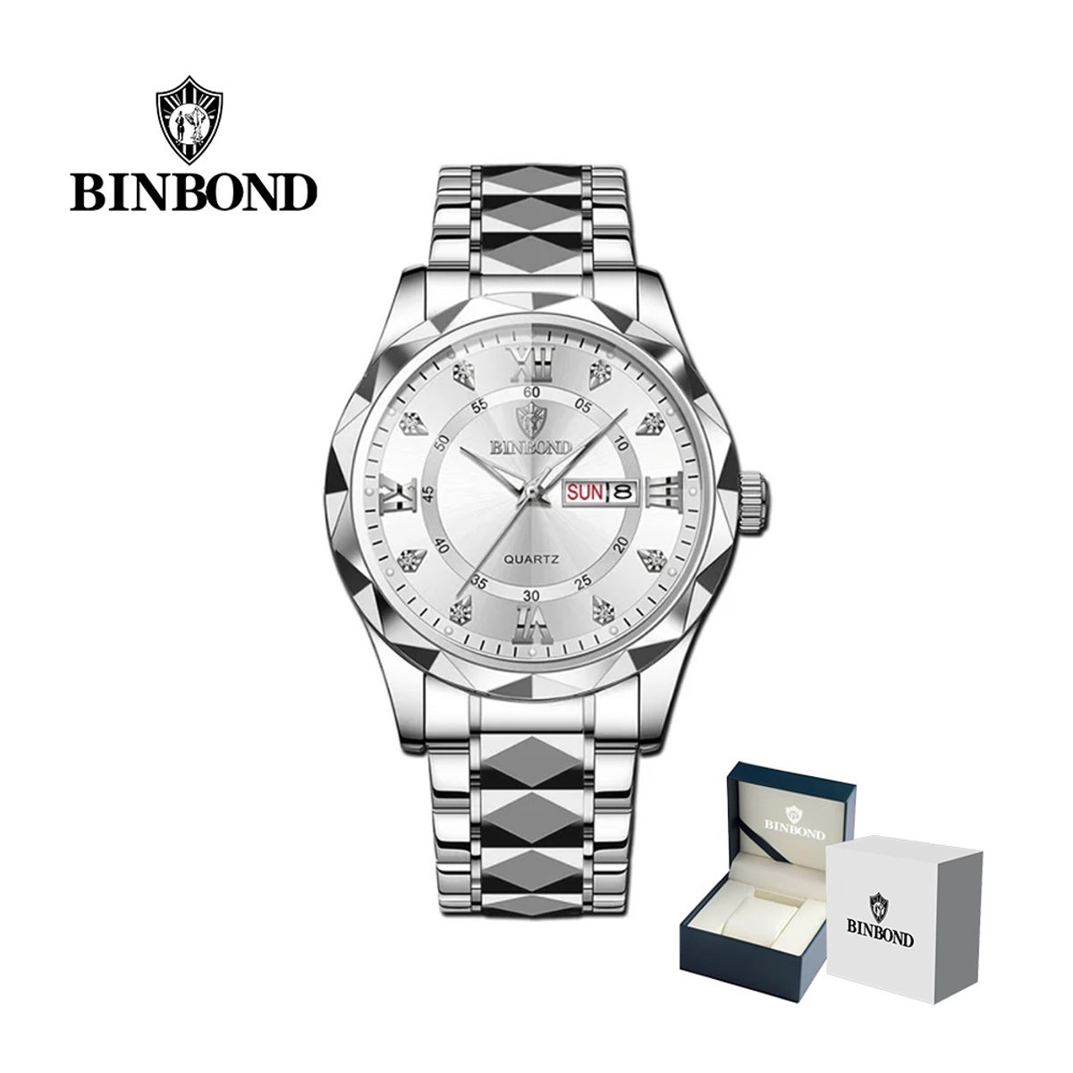 GENERICO - Reloj BINBOND para Hombre - Elegante - Acero