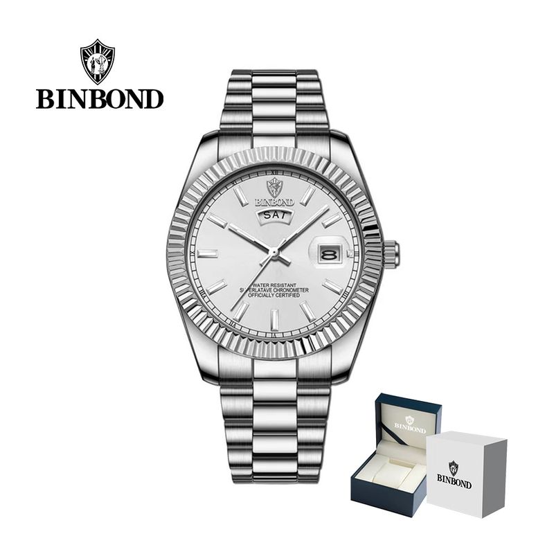 GENERICO - Reloj BINBOND para Hombre - Elegante - Acero