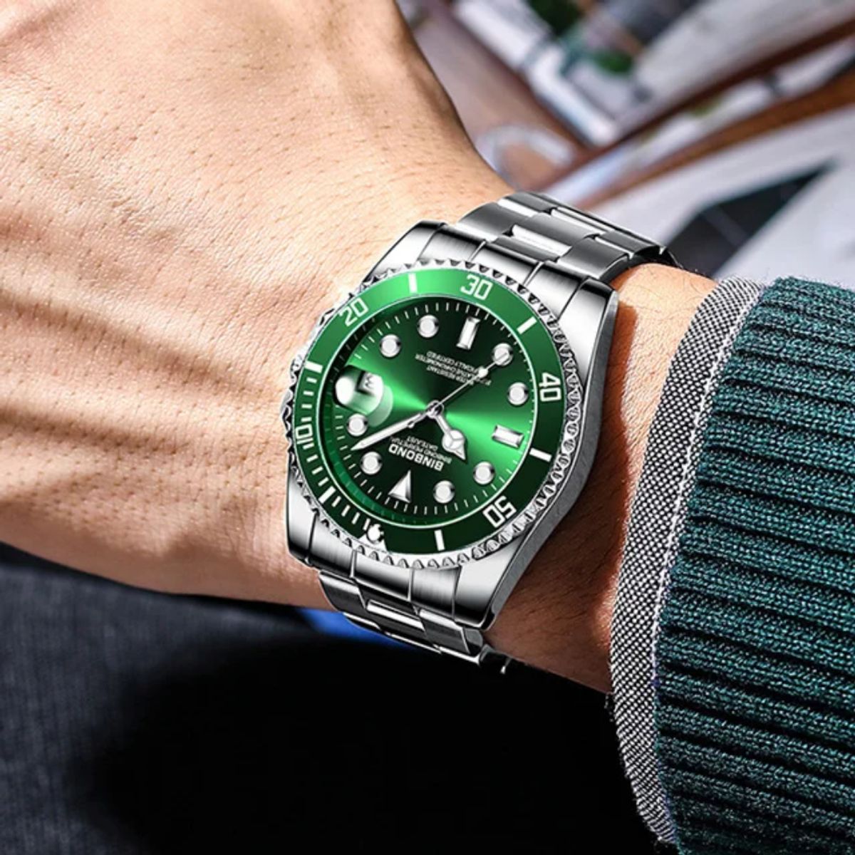 GENERICO - Reloj BINBOND para Hombre - Elegante - Acero