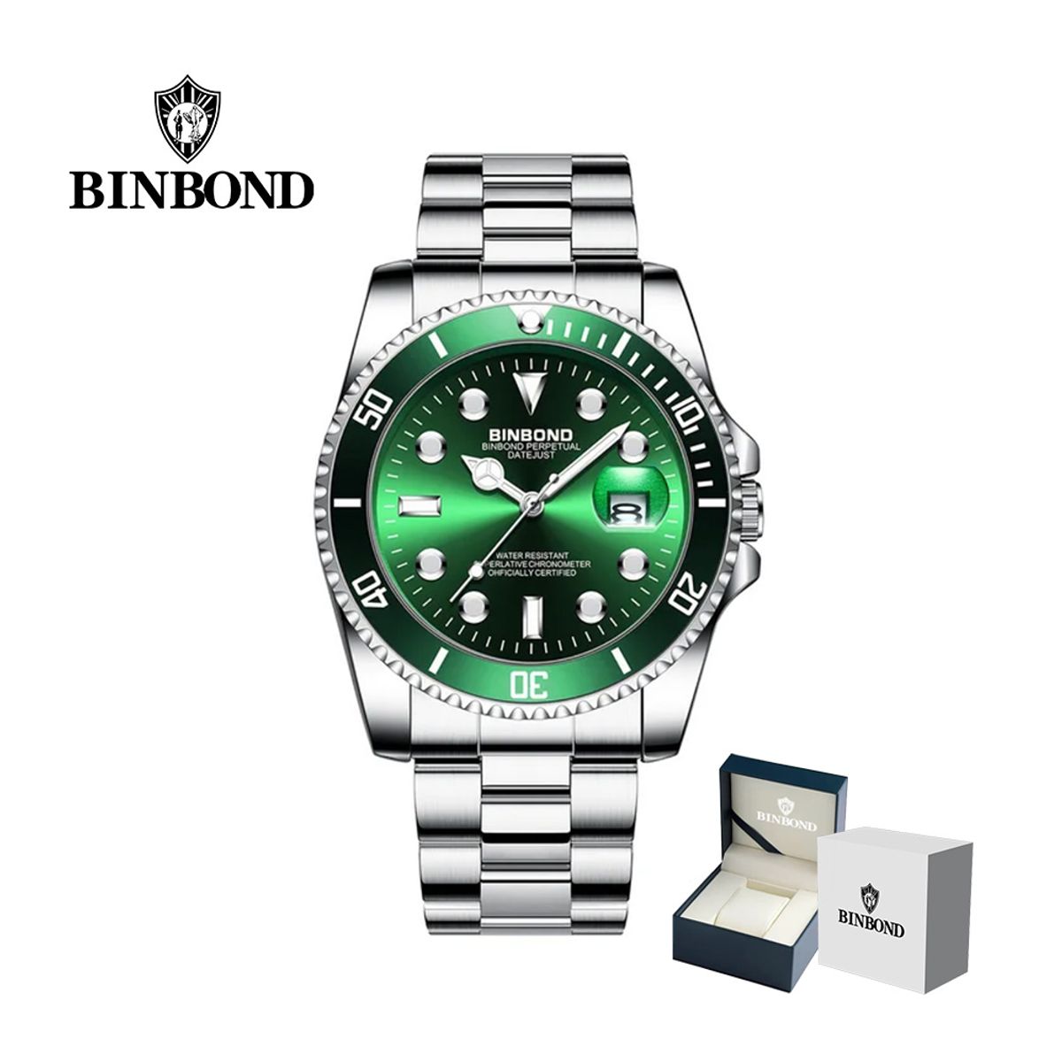GENERICO - Reloj BINBOND para Hombre - Elegante - Acero
