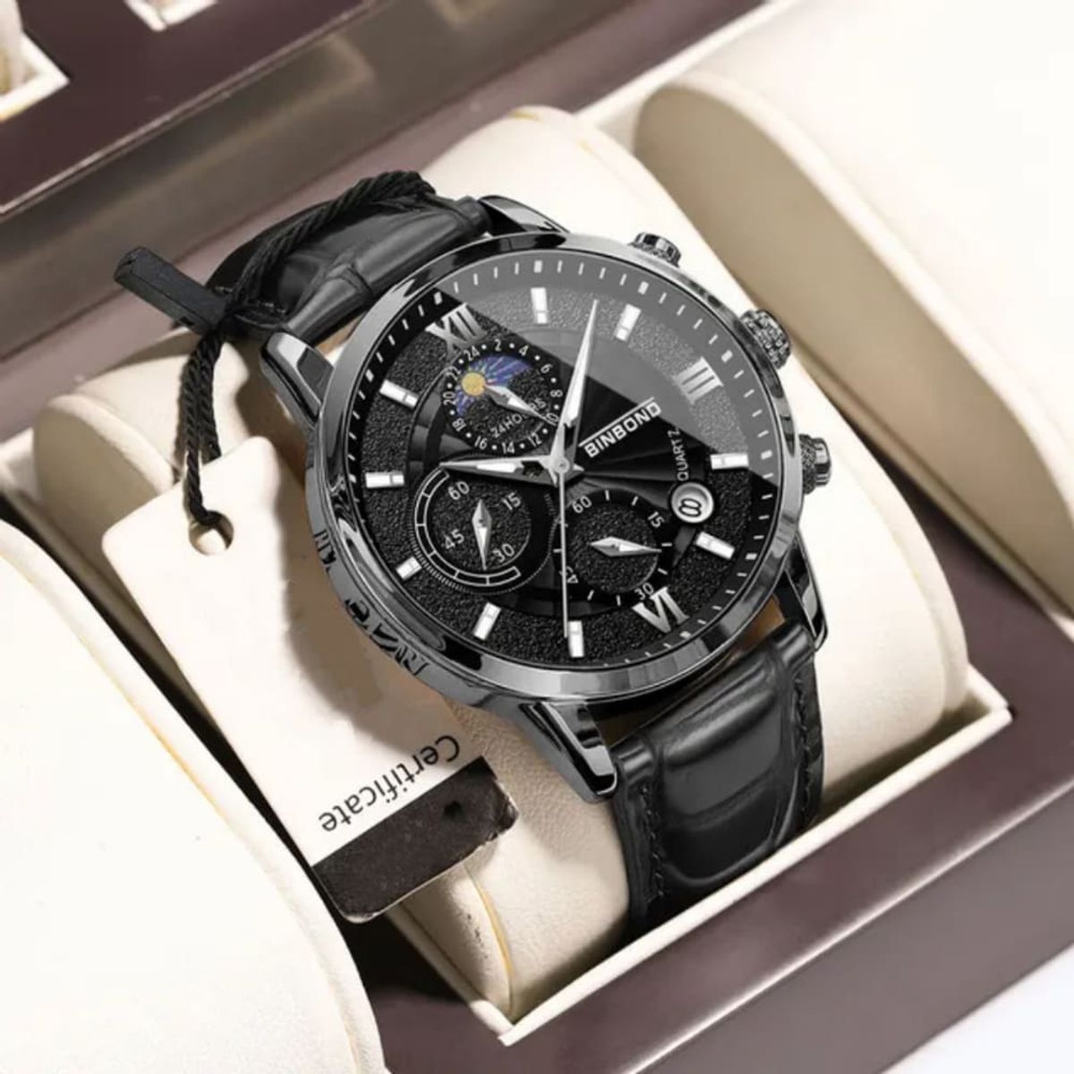 GENERICO - Reloj BINBOND para Hombre - Elegante - Cuero