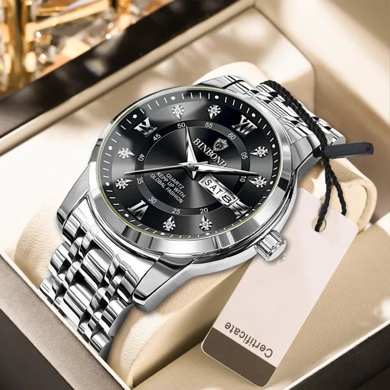 GENERICO - Reloj BINBOND para Hombre - Elegante - Acero
