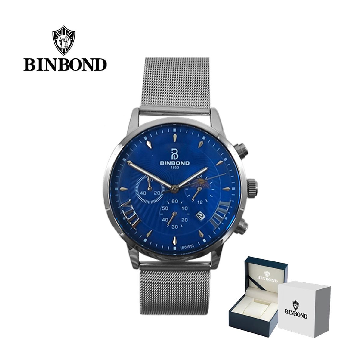 GENERICO - Reloj BINBOND para Hombre - Elegante - Acero