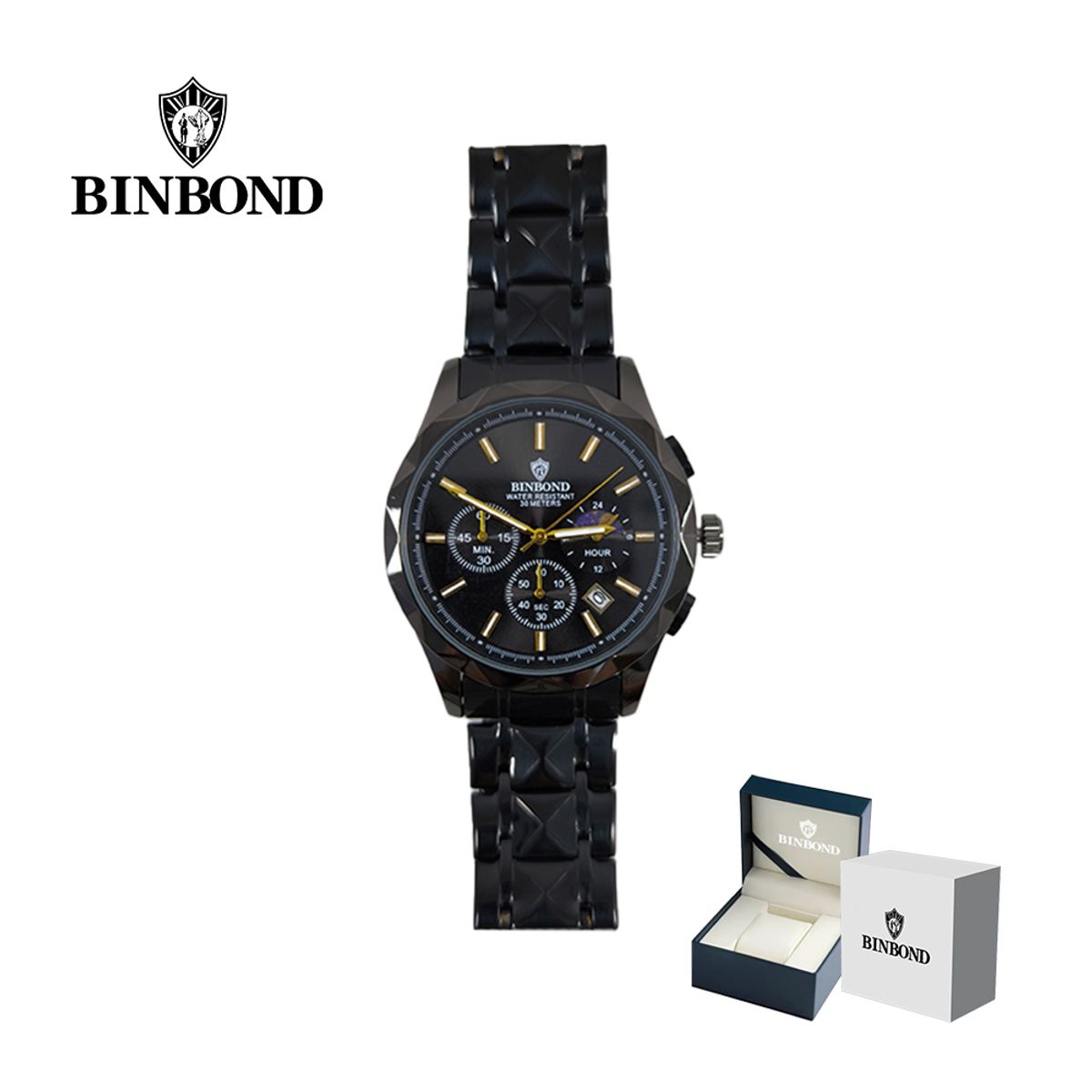 GENERICO - Reloj BINBOND para Hombre - Elegante - Acero