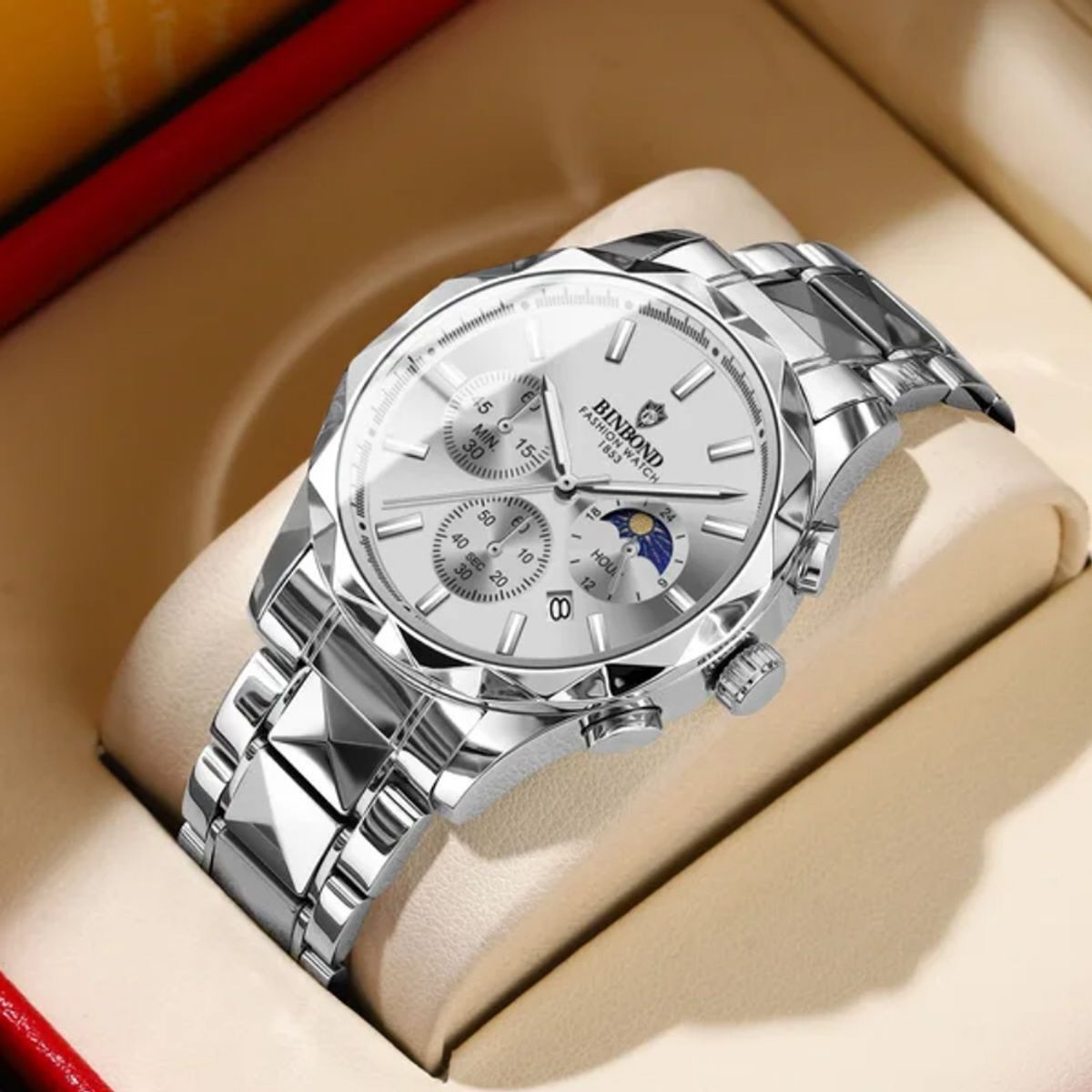 GENERICO - Reloj BINBOND para Hombre - Elegante - Acero