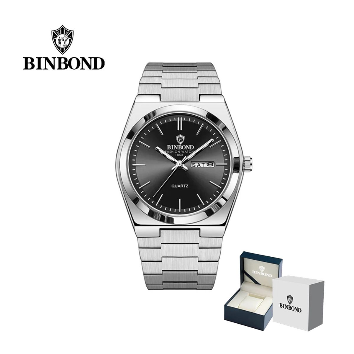 GENERICO - Reloj BINBOND para Hombre - Elegante - Acero