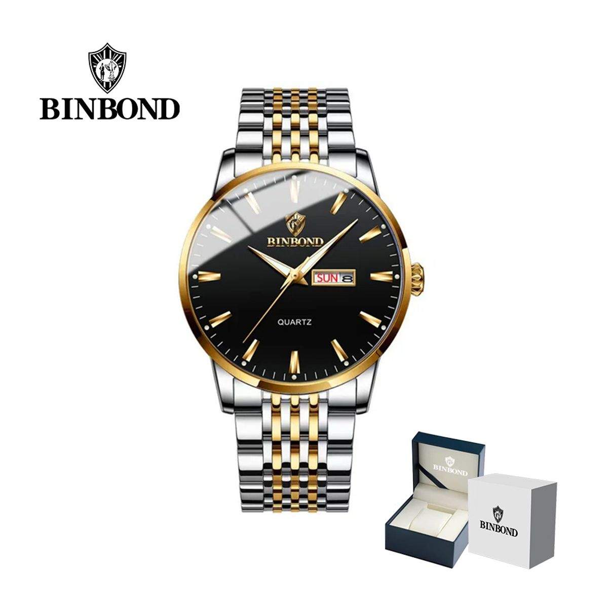 GENERICO - Reloj BINBOND para Hombre - Elegante - Acero