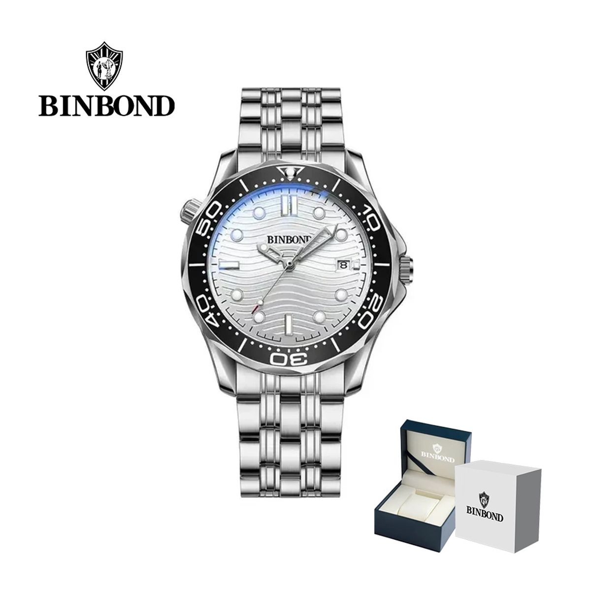 GENERICO - Reloj BINBOND para Hombre - Elegante - Acero