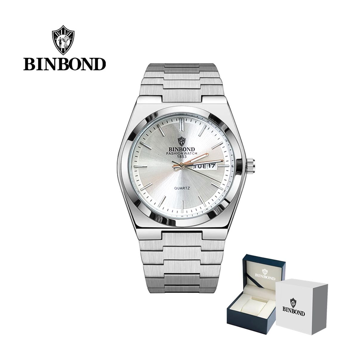 GENERICO - Reloj BINBOND para Hombre - Elegante - Acero