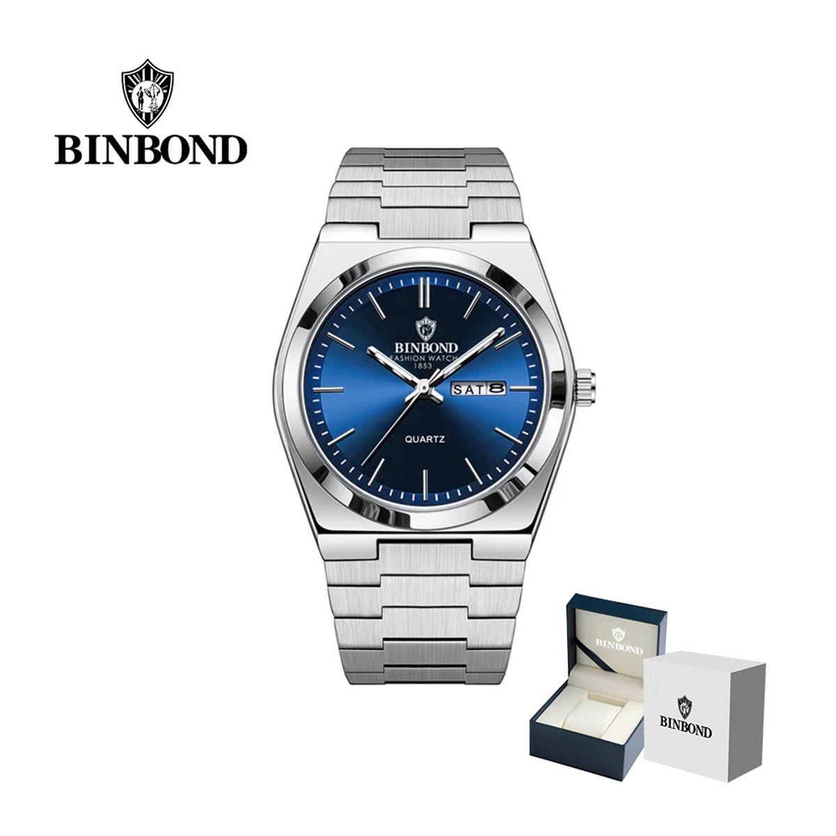 GENERICO - Reloj BINBOND para Hombre - Elegante - Acero