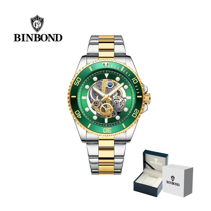 GENERICO - Reloj BINBOND para Hombre - Elegante - Acero