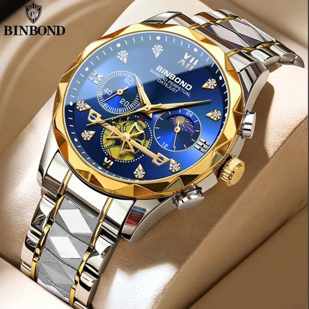 GENERICO - Reloj BINBOND para Hombre - Elegante - Acero