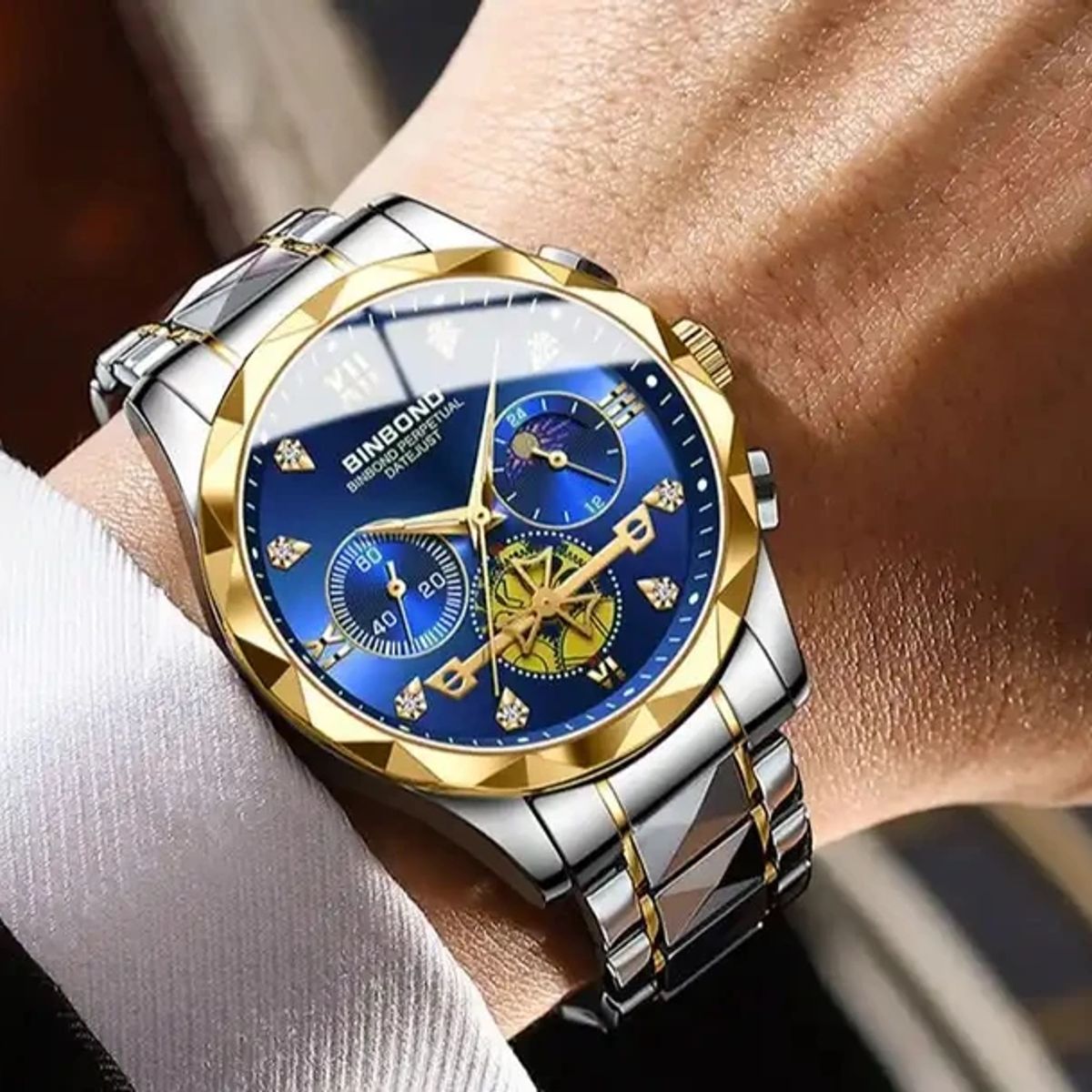 GENERICO - Reloj BINBOND para Hombre - Elegante - Acero