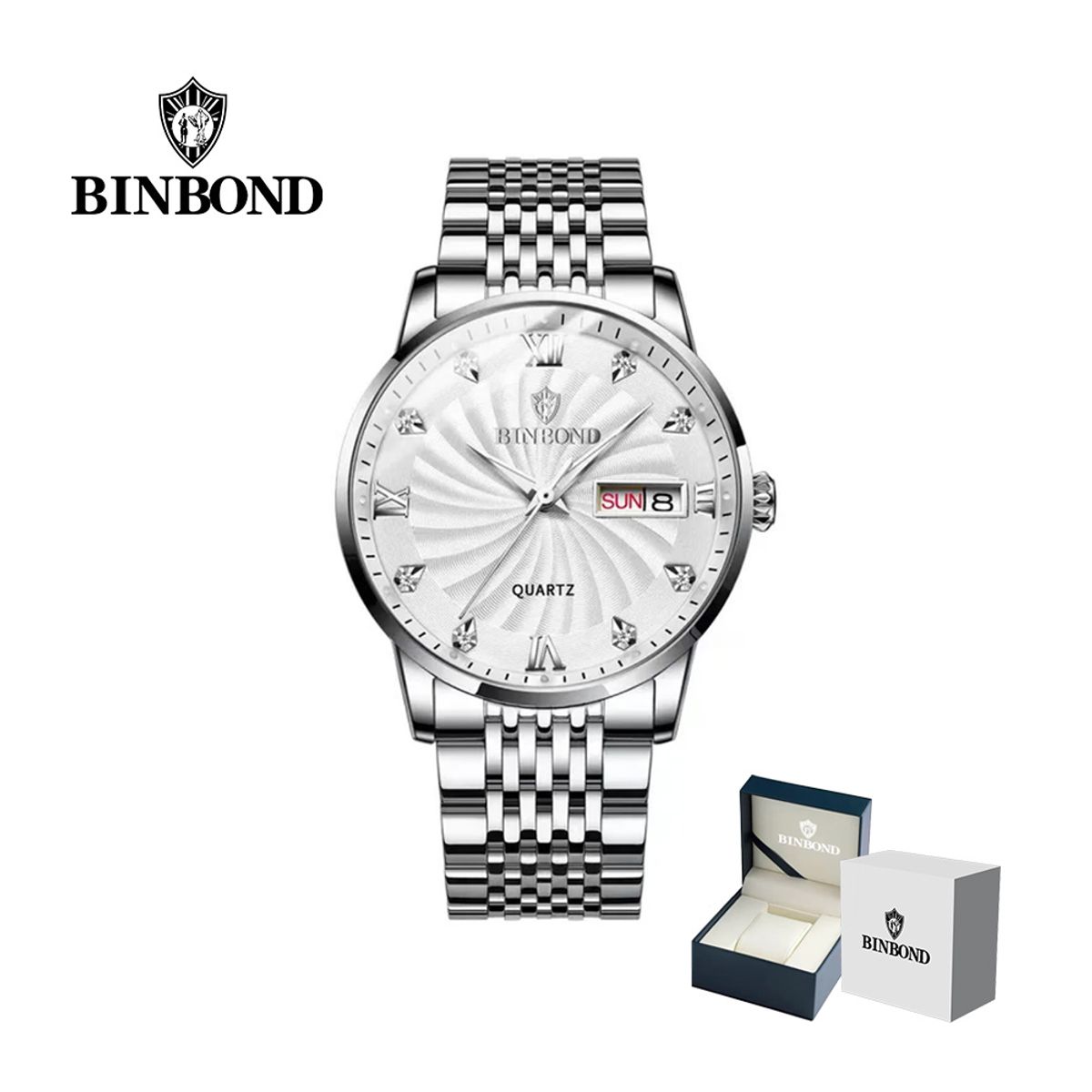 GENERICO - Reloj BINBOND para Hombre - Elegante - Acero