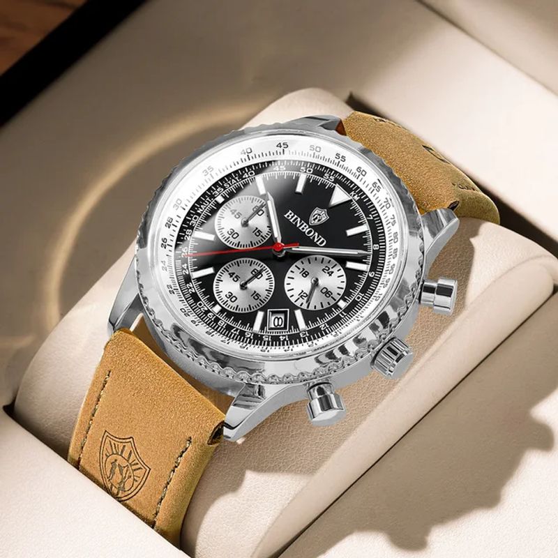 GENERICO - Reloj BINBOND para Hombre - Elegante - Cuero