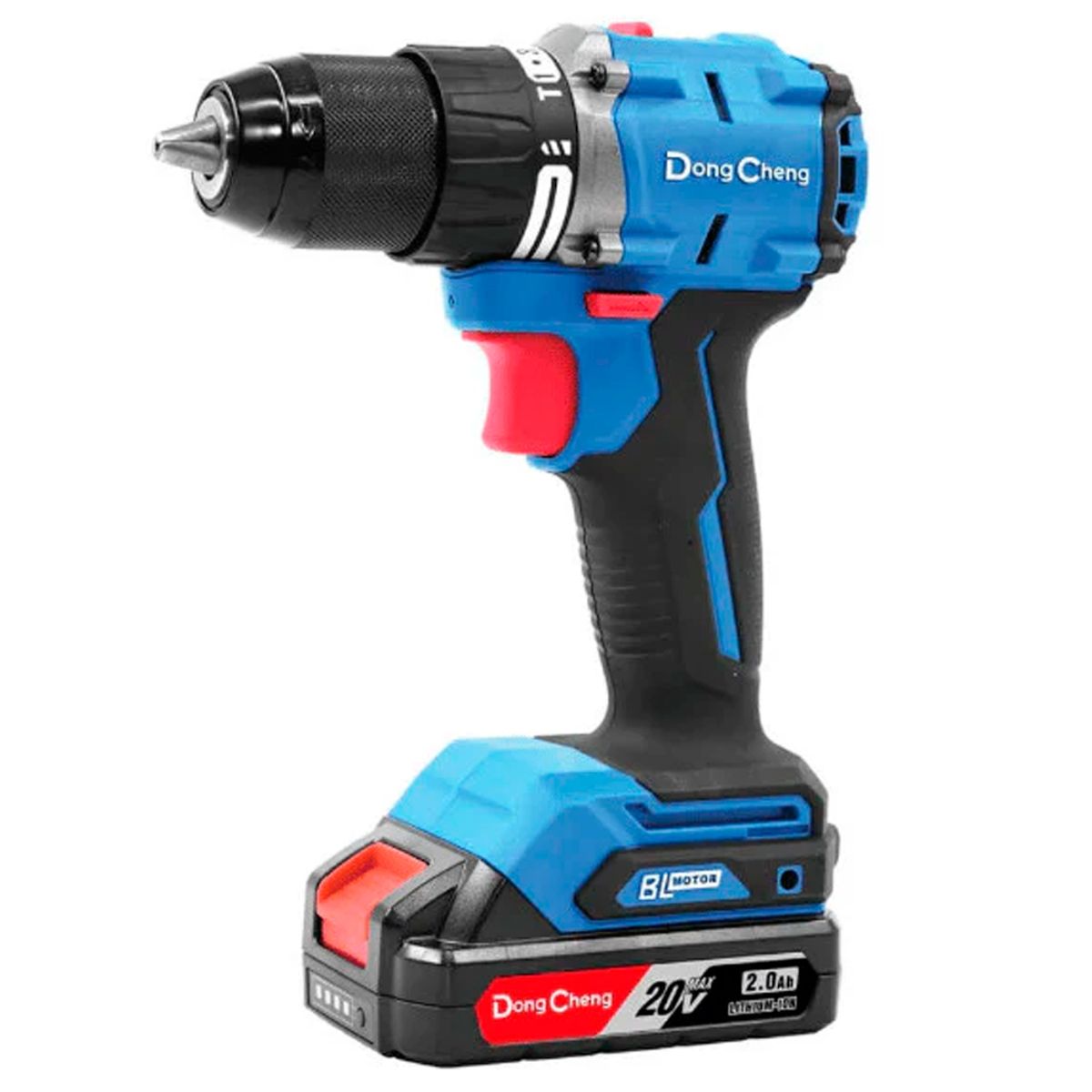 DONGCHENG - Taladro Atornillador Percutor Inalambrico ½ Dongcheng DCJZ2060iAM 20V 60Nm 2Bat x 2Ah Brushless