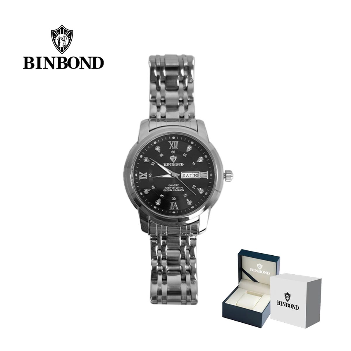GENERICO - Reloj BINBOND para Hombre - Elegante - Acero