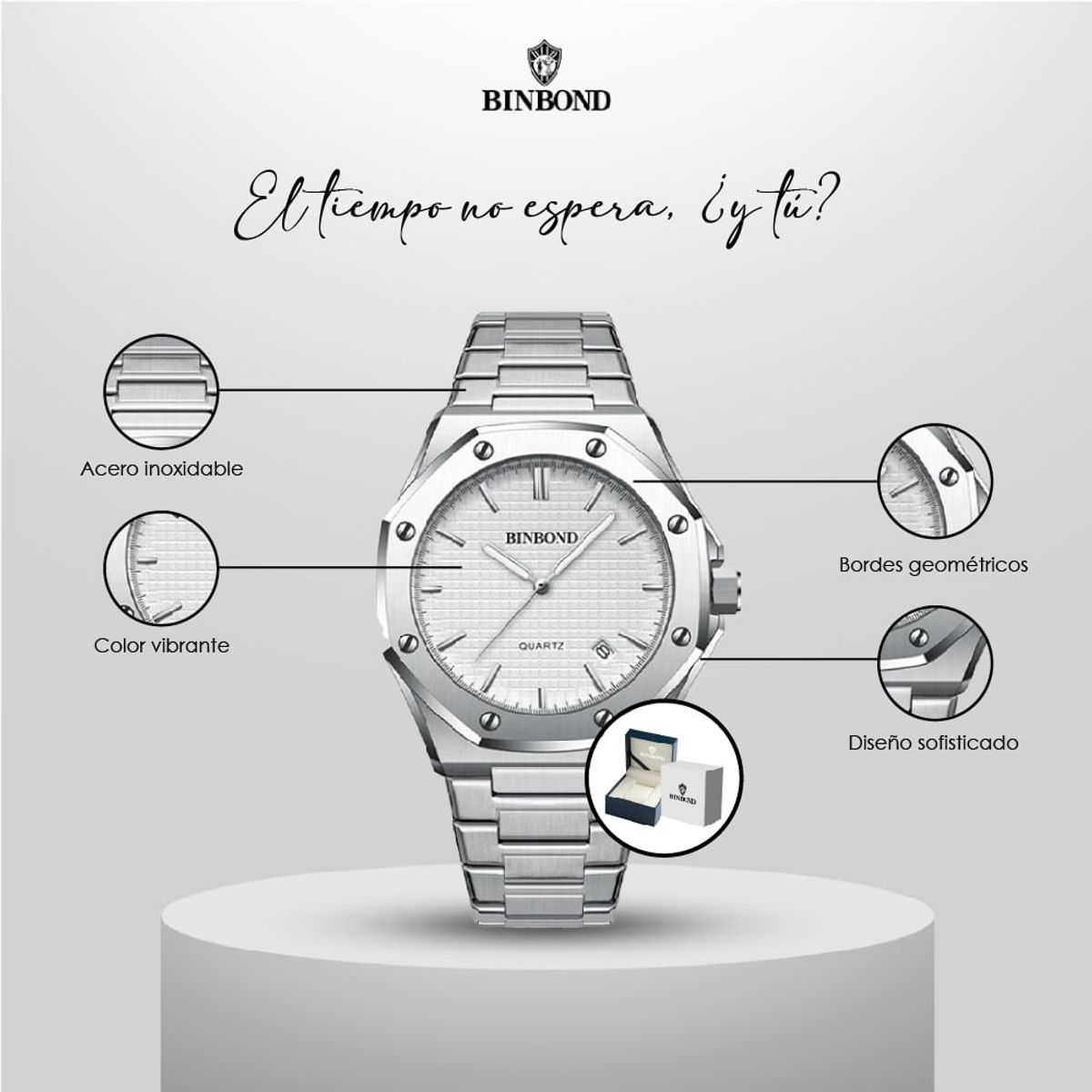 GENERICO - Reloj POEDAGAR para Hombre - Elegante - Acero