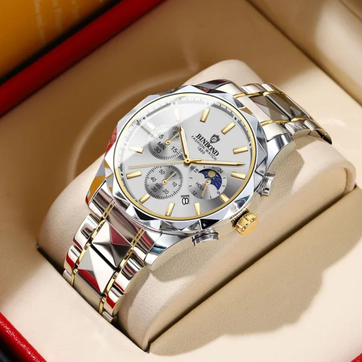 GENERICO - Reloj BINBOND para Hombre - Elegante - Acero