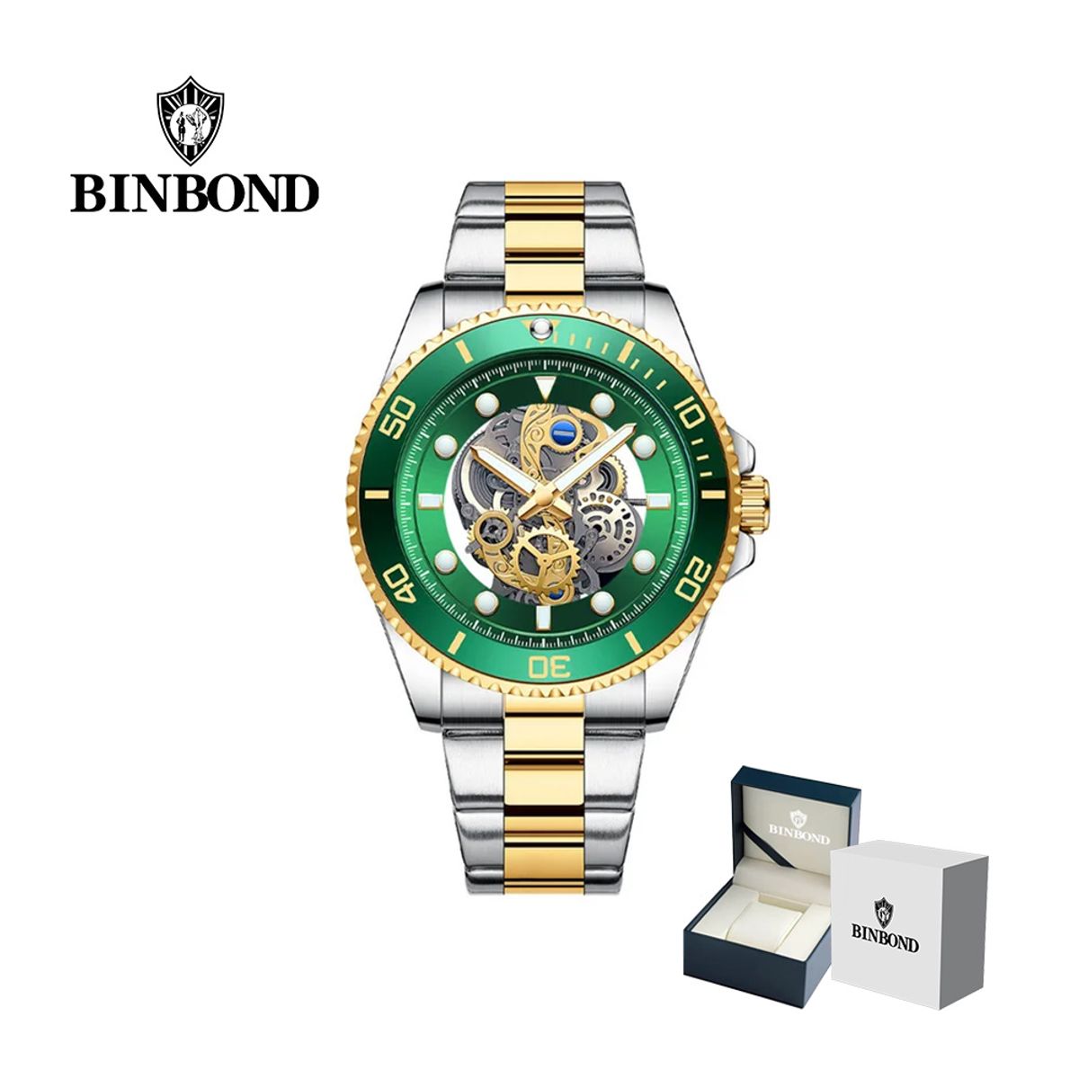 GENERICO - Reloj BINBOND para Hombre - Elegante - Acero
