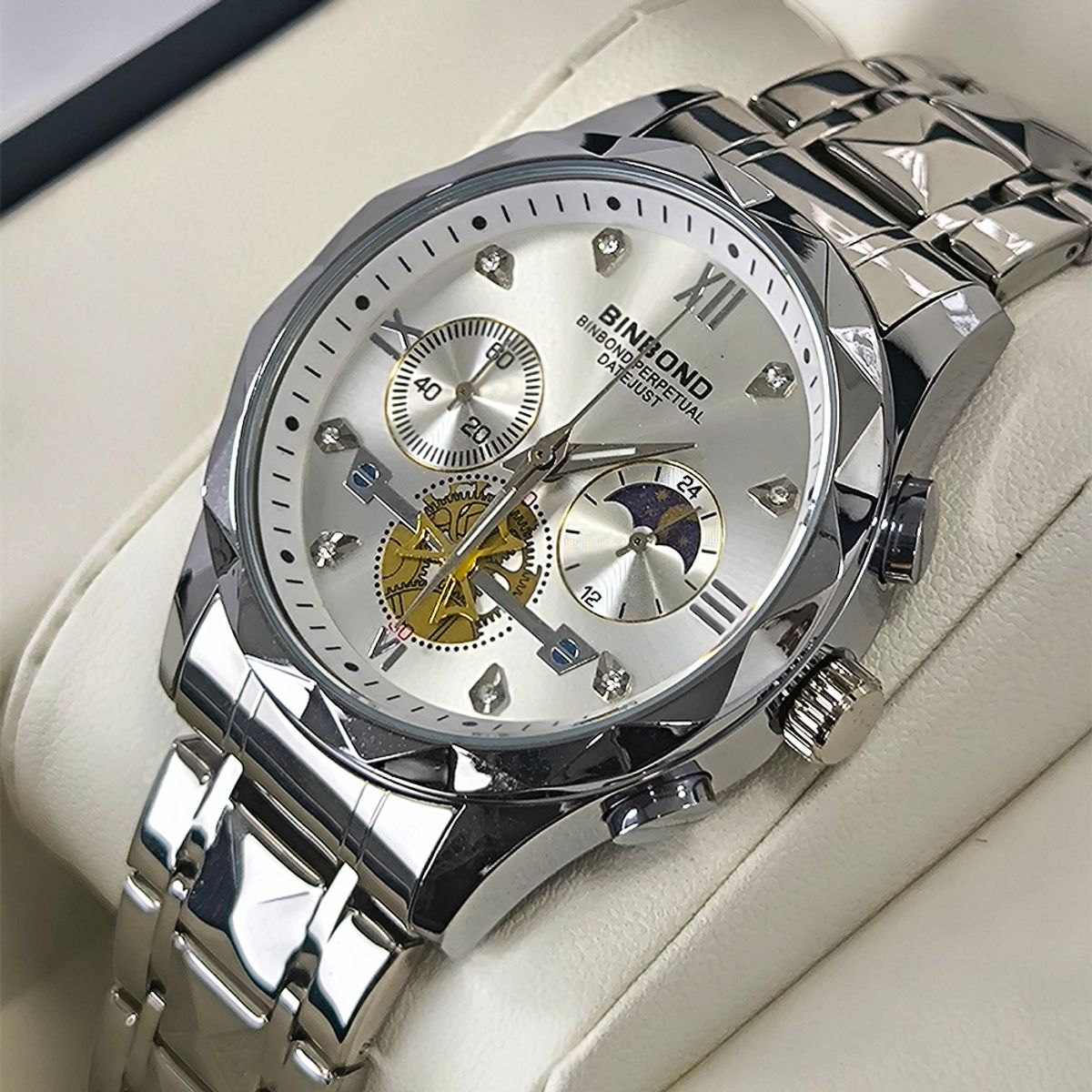 GENERICO - Reloj BINBOND para Hombre - Elegante - Acero