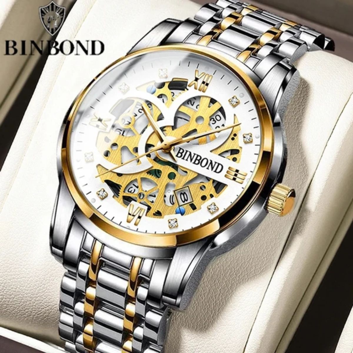 GENERICO - Reloj BINBOND para Hombre - Elegante - Acero