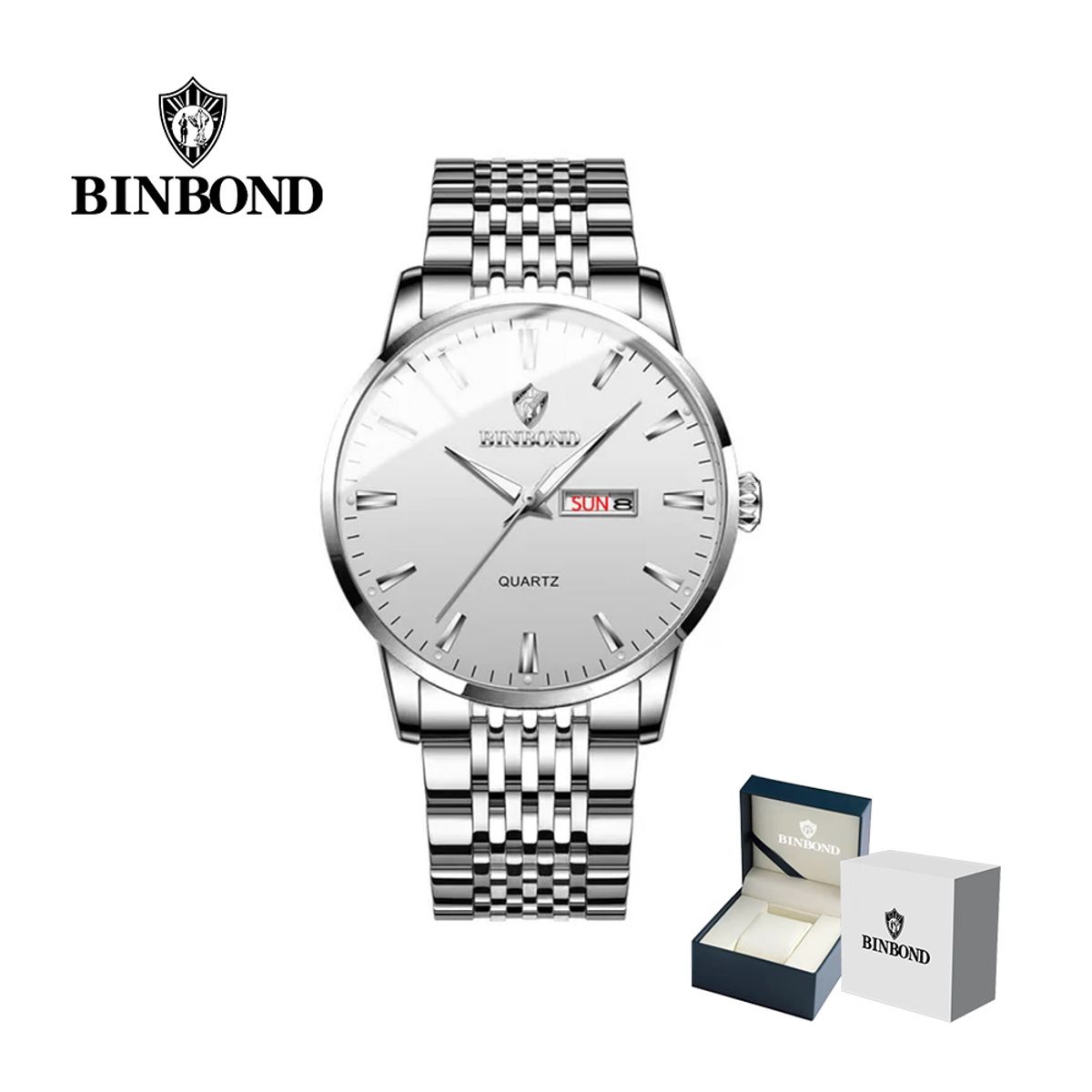 GENERICO - Reloj BINBOND para Hombre - Elegante - Acero