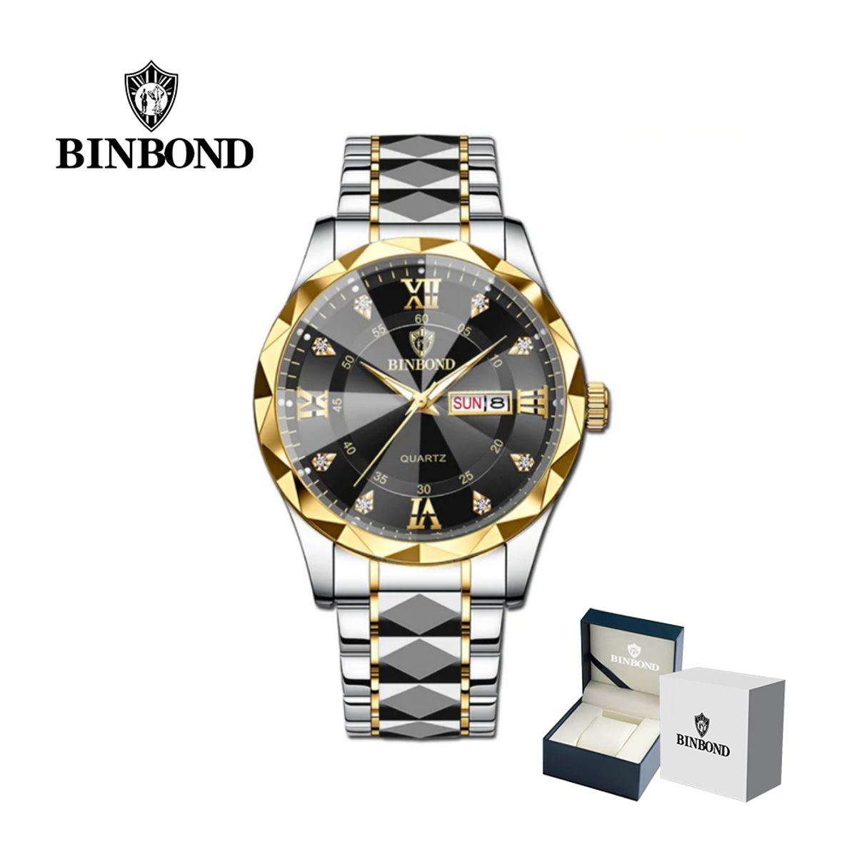 GENERICO - Reloj BINBOND para Hombre - Elegante - Acero