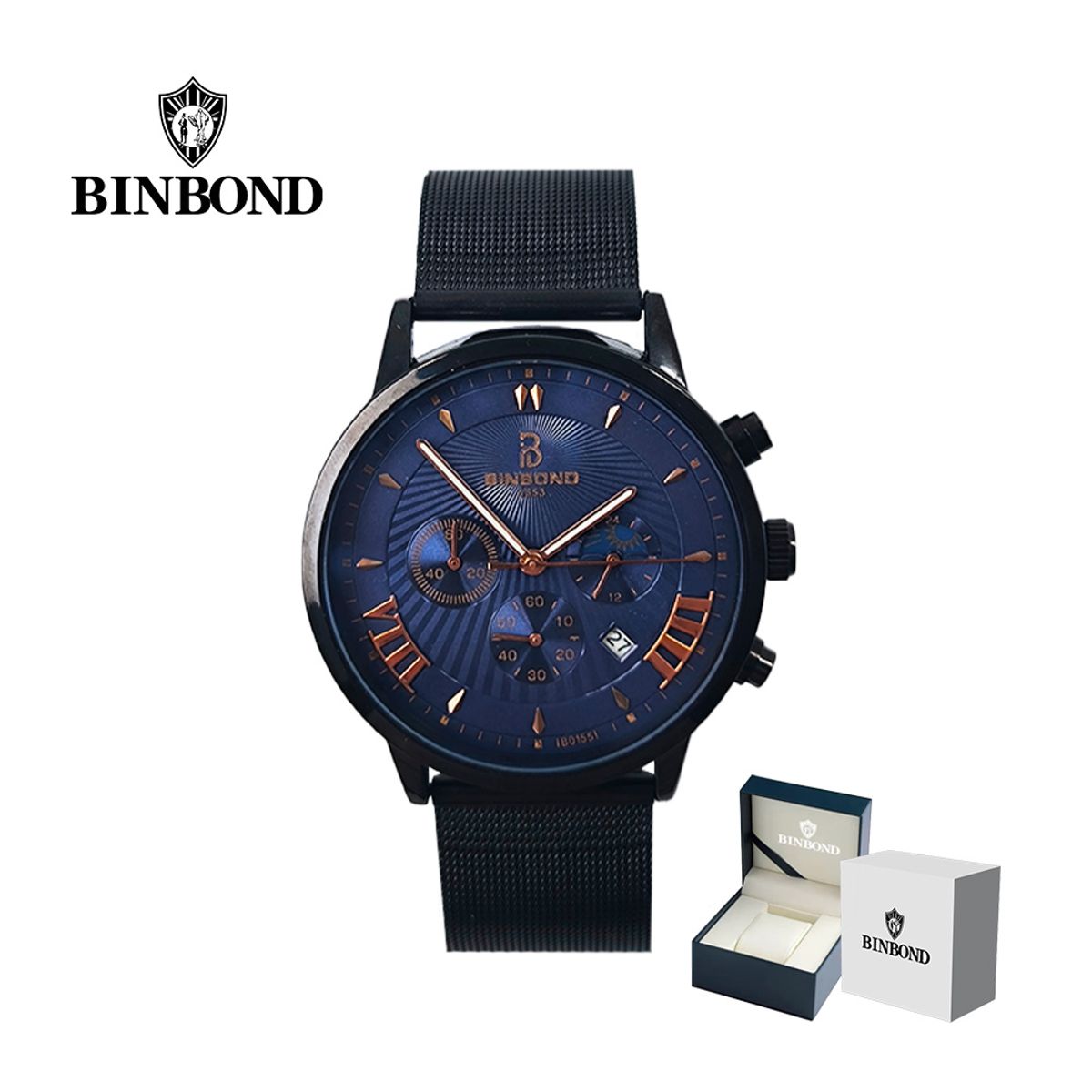 GENERICO - Reloj BINBOND para Hombre - Elegante - Acero