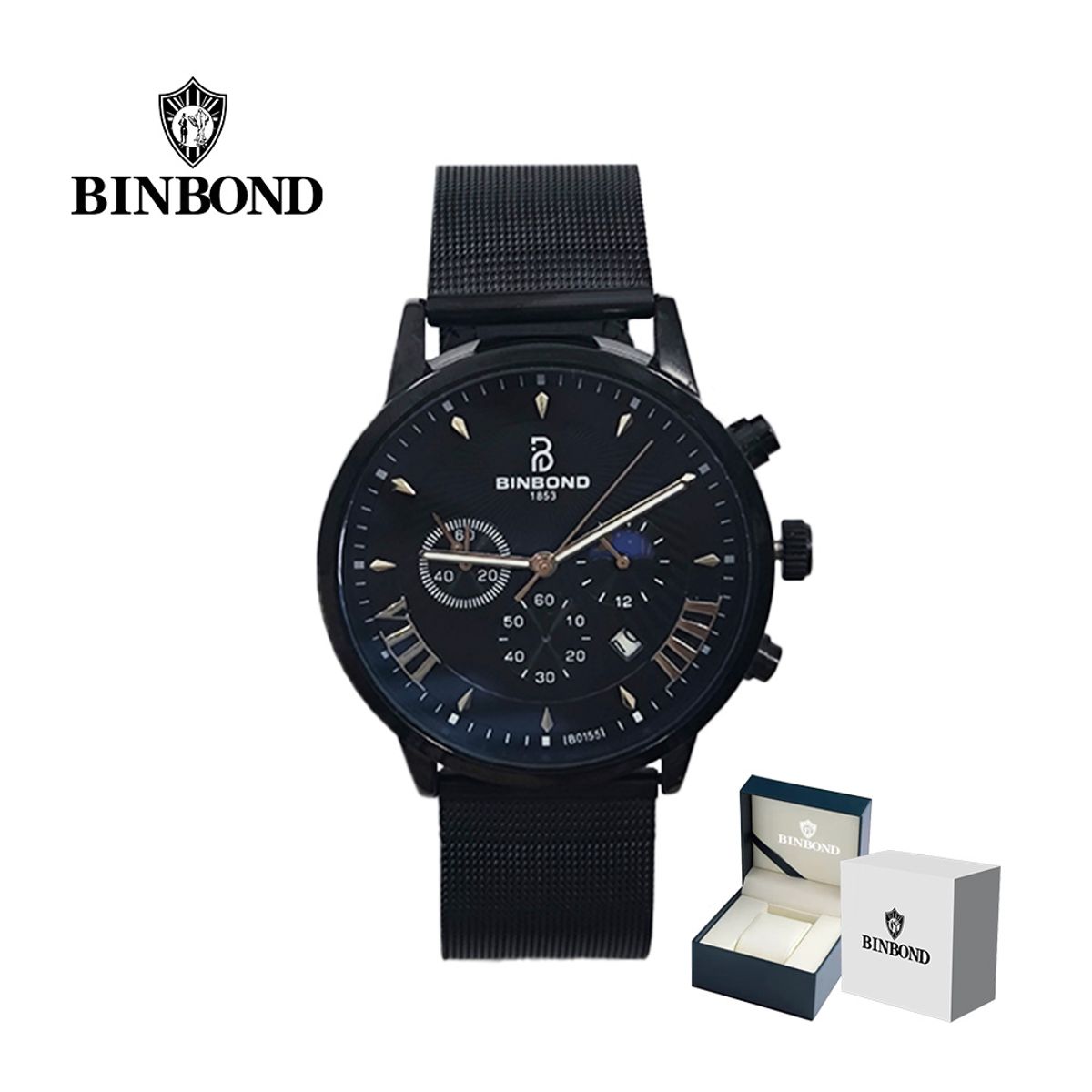 GENERICO - Reloj BINBOND para Hombre - Elegante - Acero