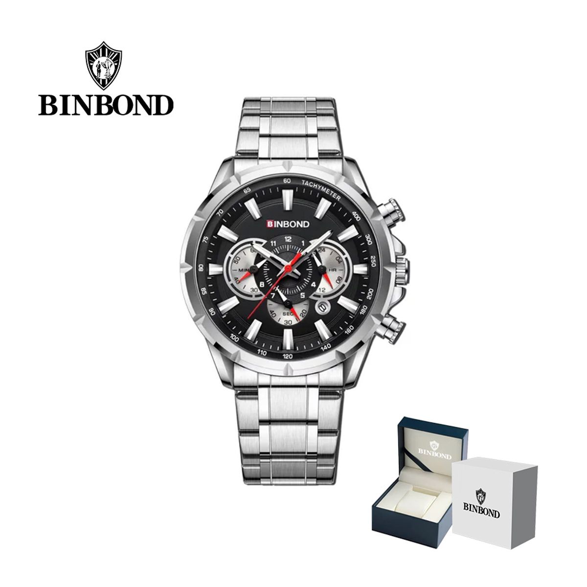 GENERICO - Reloj BINBOND para Hombre - Elegante - Acero