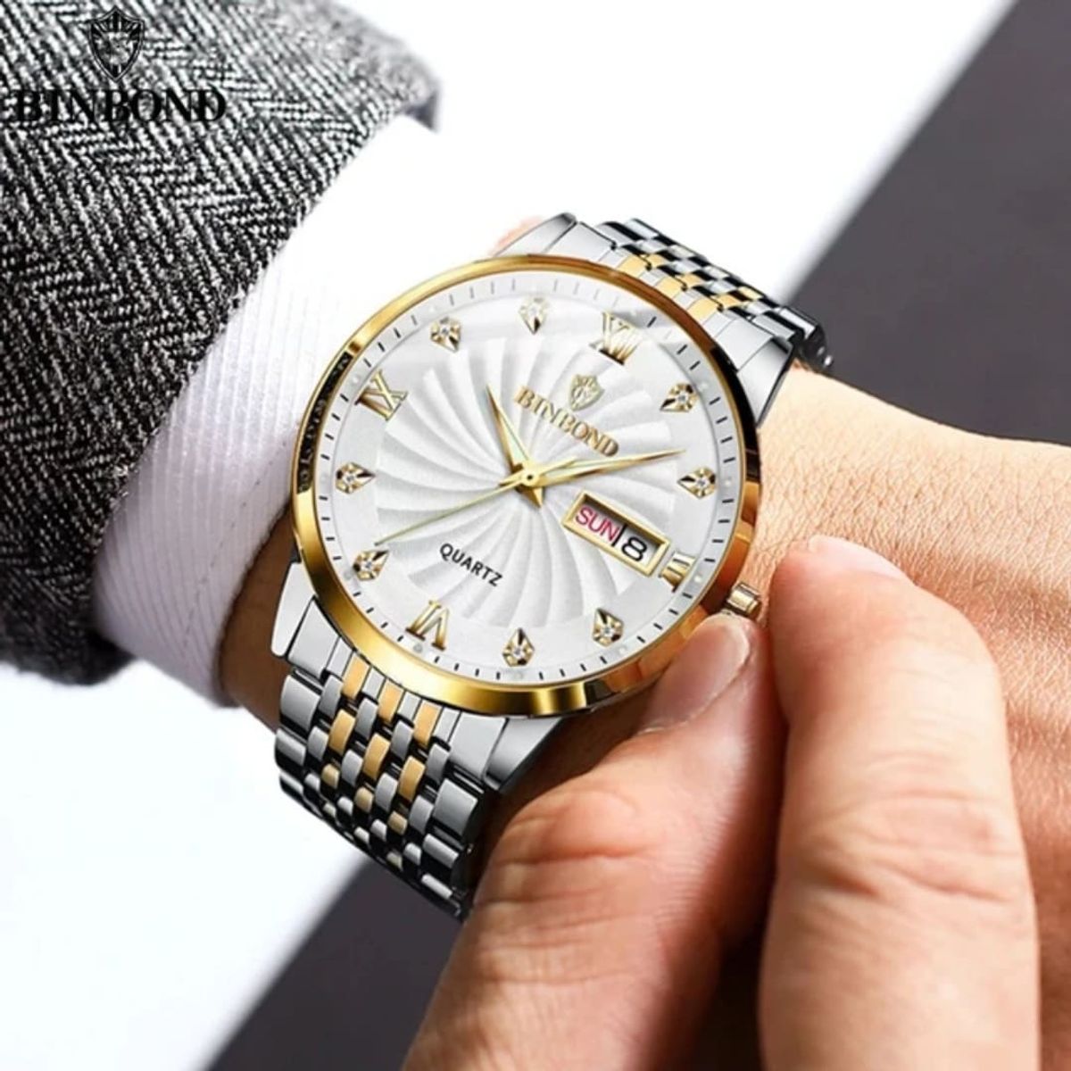 GENERICO - Reloj BINBOND para Hombre - Elegante - Acero