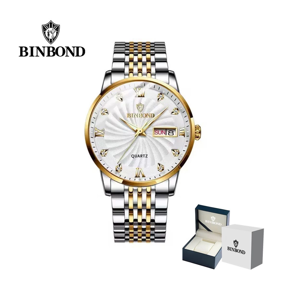 GENERICO - Reloj BINBOND para Hombre - Elegante - Acero