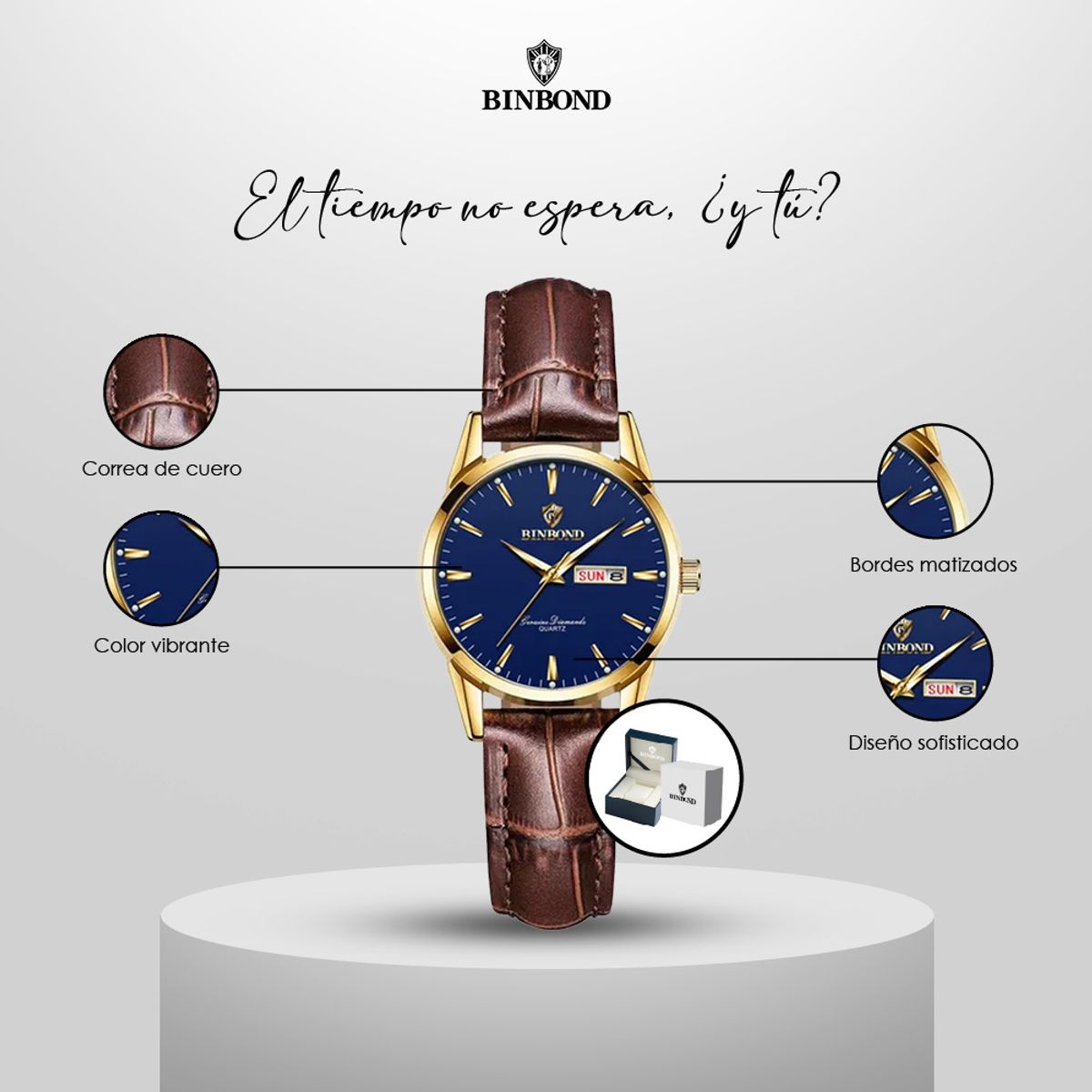 GENERICO - Reloj BINBOND para Mujer - Cuero