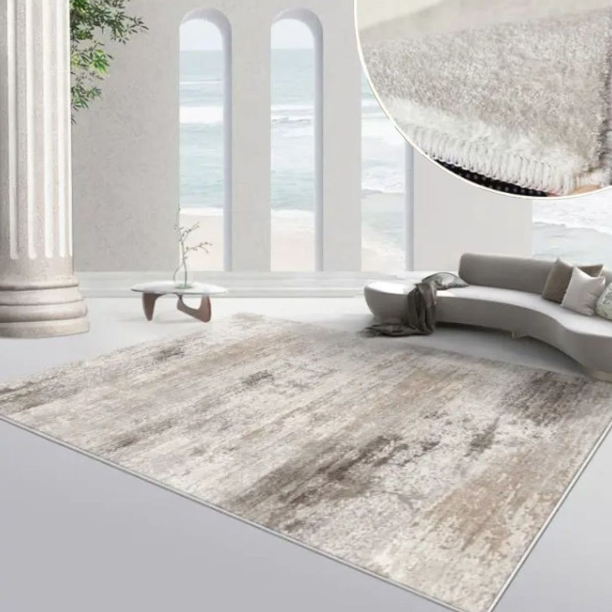 GENERICO - ALFOMBRA SEDA SINTETICA 227x180cm FS-103