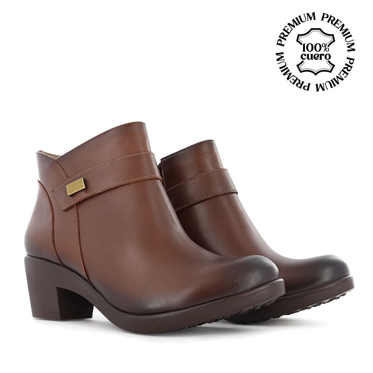 ECCO - Botas Casual Mujer Ecco Asturias06 Castaño Cuero