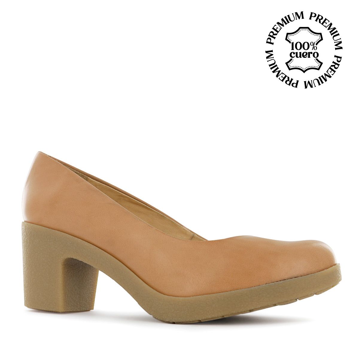 ECCO - Zapatos PumpReina Mujer Ecco Murcia01 Natural Cuero Natural