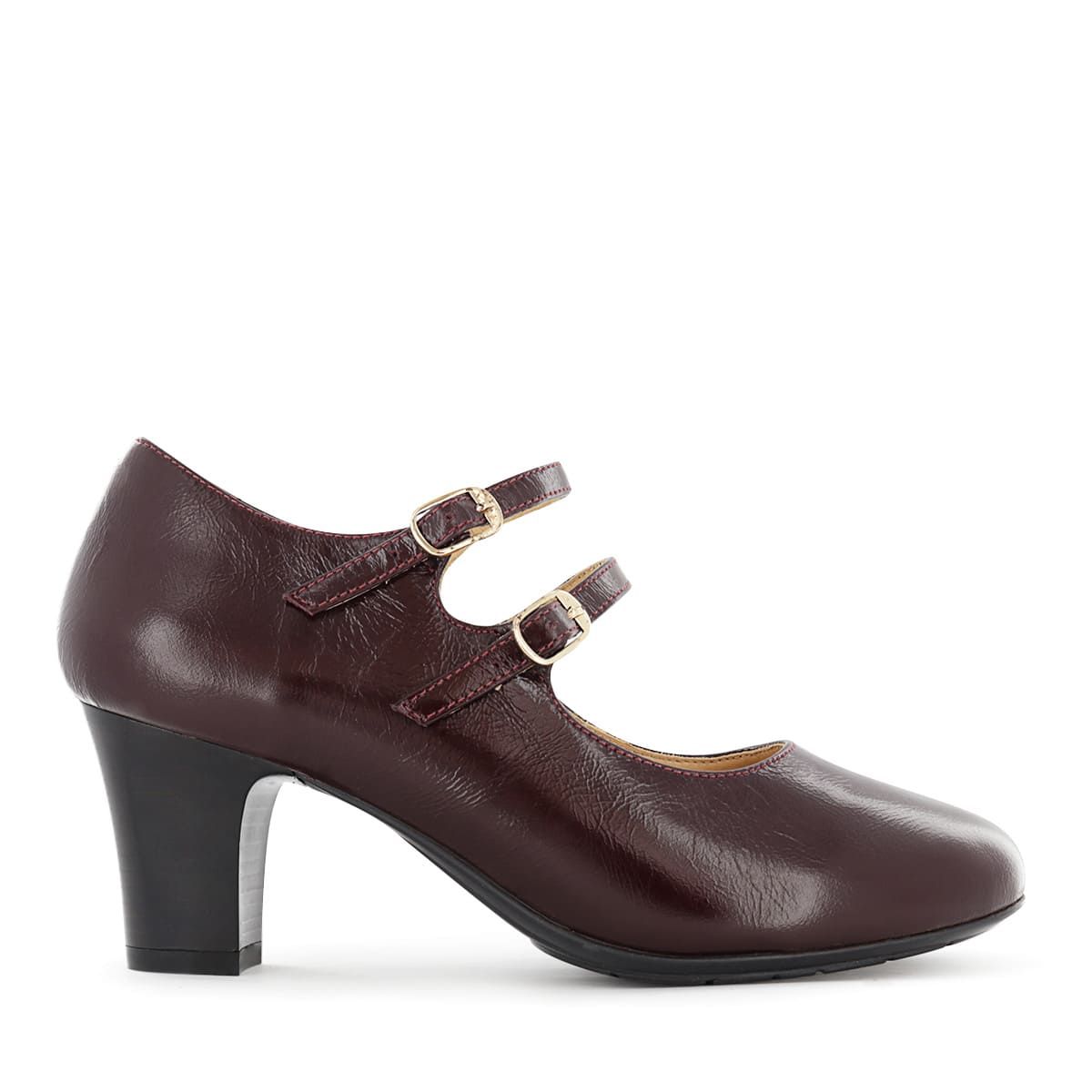 ECCO - Zapatos Mary Jane Mujer Ecco Arona04 Guinda Cuero