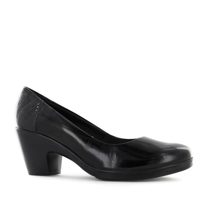 ECCO - Zapatos PumpReina Mujer Ecco Natalie77 Negro Cuero Charol