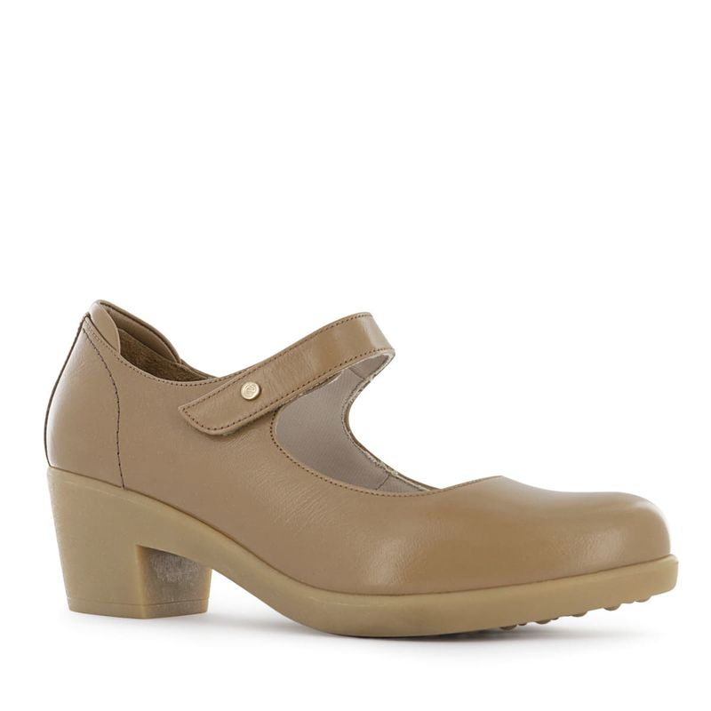 ECCO - Zapatos Mary Jane Mujer Ecco Asturias05 Pecana Cuero Charol