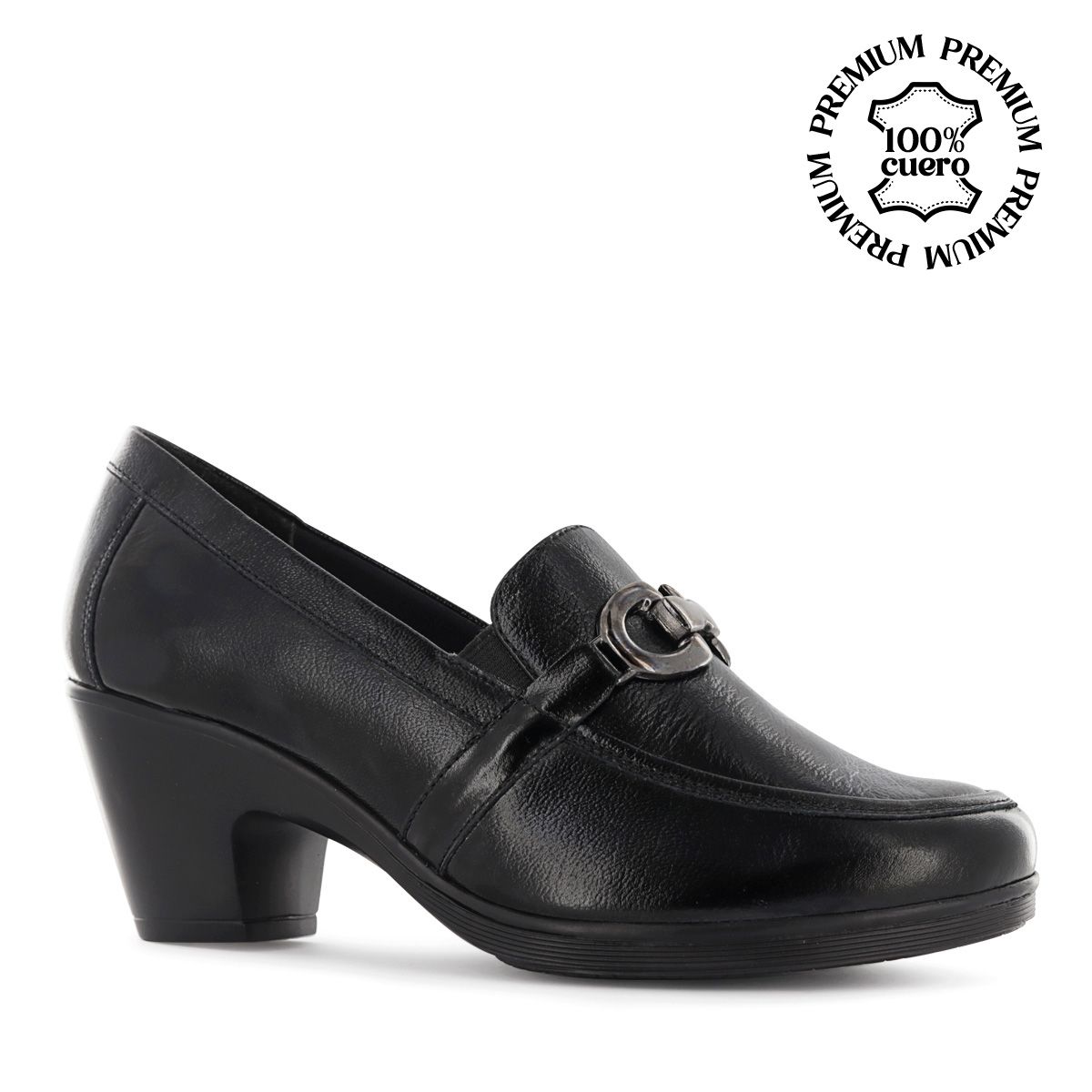 ECCO - Mocasines Mujer Ecco Natalie75 Negro Cuero Charol