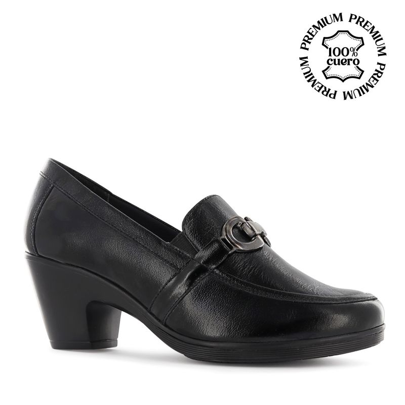 ECCO - Mocasines Mujer Ecco Natalie75 Negro Cuero Charol