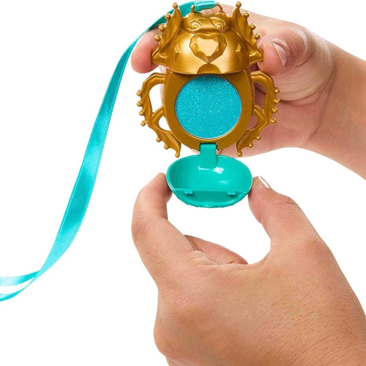 MONSTER HIGH - Muñeca Monster High Cleo De Nile Golden Glam Case Beauty Kit y Accesorios