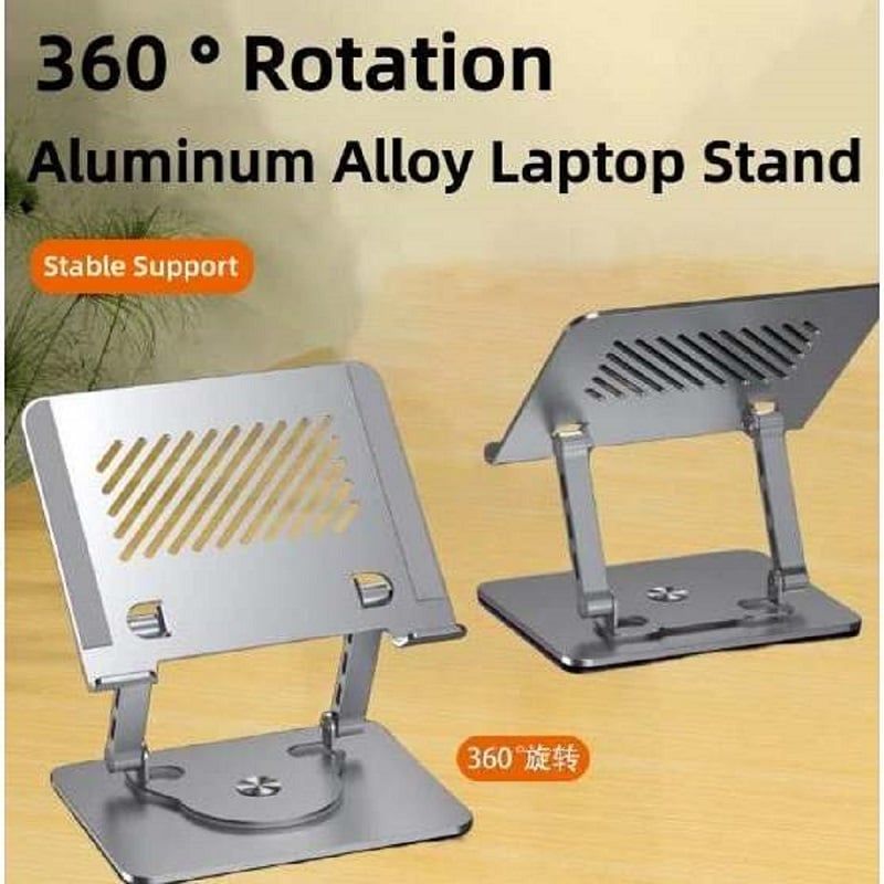 SEISA - Soporte Ajustable Para laptop Y Portátil Giratorio De Aluminio