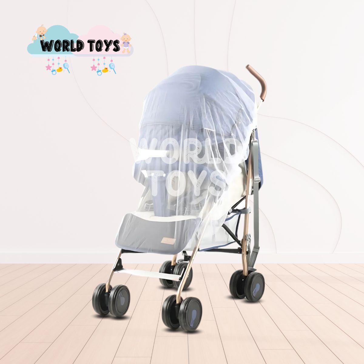 BABY - Coche Bastón de Lujo «BEAUTI PLUS» Blue