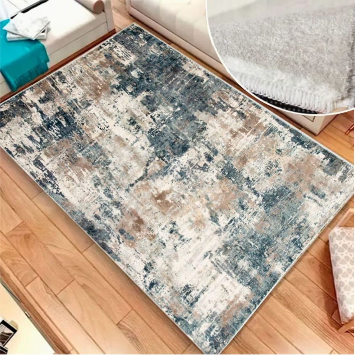 GENERICO - ALFOMBRA SEDA SINTETICA 230x180cm FS-113