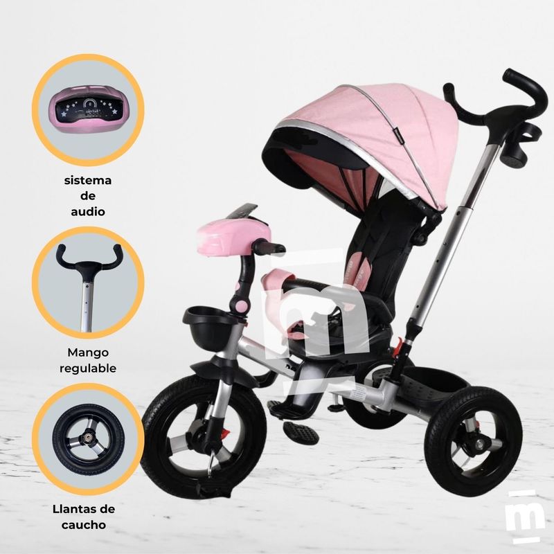 BABY - Triciclo Guiador BELEONY Pink