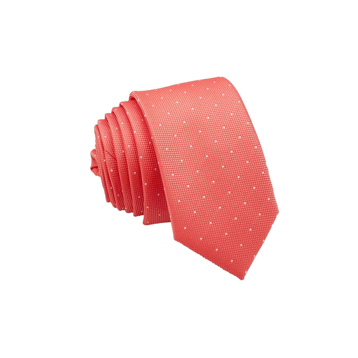 CHRISTIAN ARMAND - CORBATA SLIM FIT CHRISTIAN ARMAND ESTAMPADO DE PUNTOS COLOR SALMON