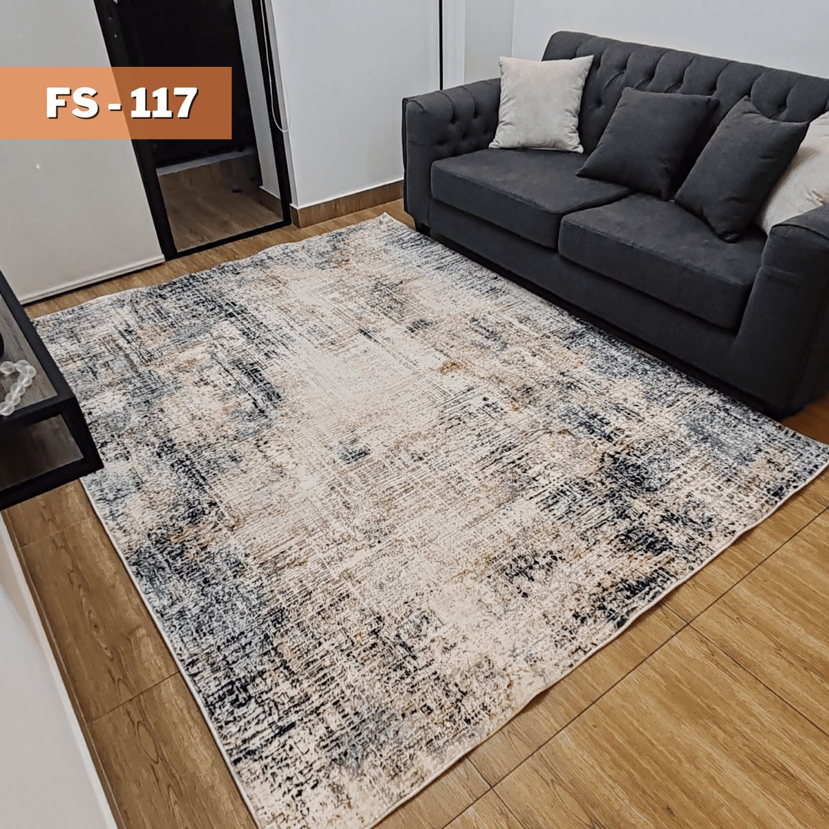 GENERICO - ALFOMBRA SEDA SINTETICA 230x180cm FS-117