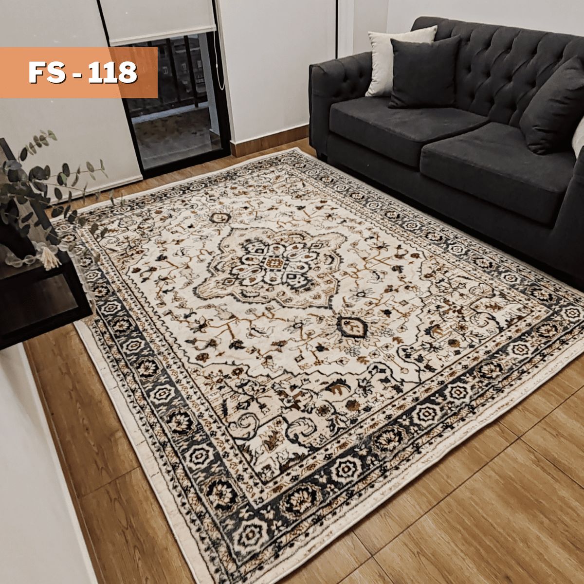 GENERICO - ALFOMBRA SEDA SINTETICA 230x180cm FS-118